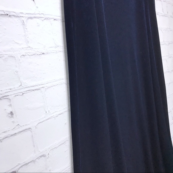 SOLD!⚡️Saks Fifth Avenue Blue Velvet Maxi Skirt - Picture 7 of 7